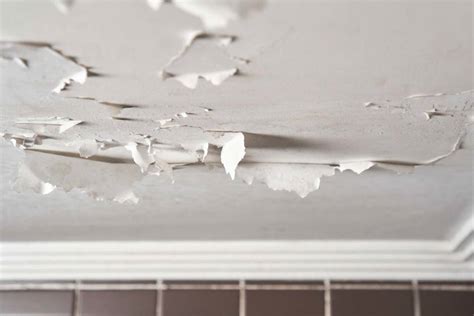 how to fix peeling ceiling paint in bathroom